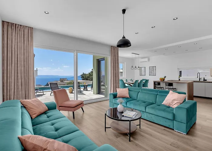 فيلة Bava - Swimming Pool With Sea View ماكارسكا